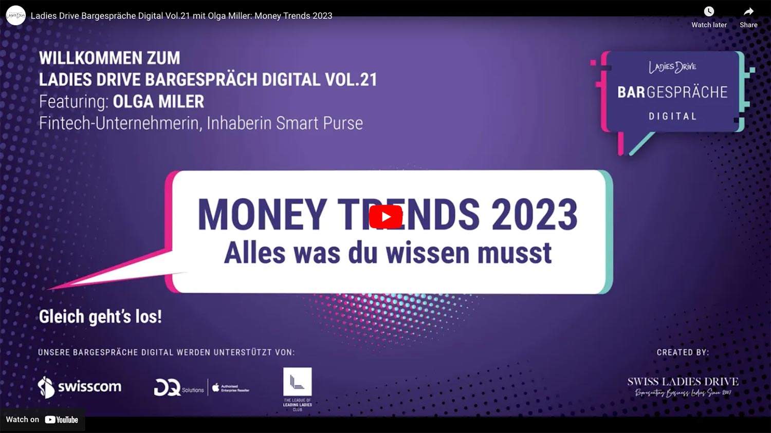 VIDEO – Bargespräche Digital Vol.21 mit Olga Miller: Money Trends 2023