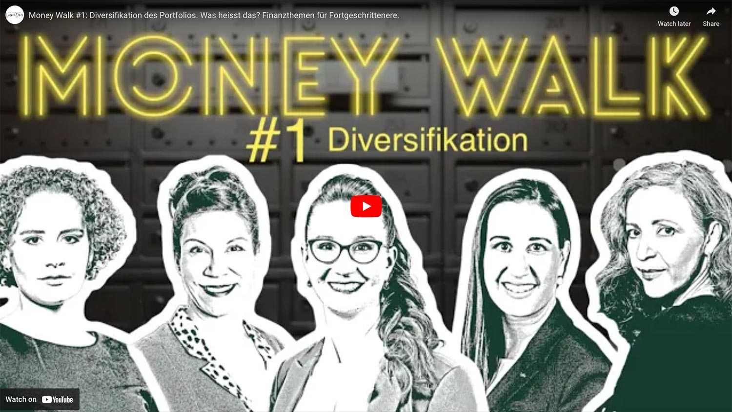 VIDEO – Money Walk #1: Diversifikation des Portfolios. Was heisst das? Finanzthemen für Fortgeschrittenere.