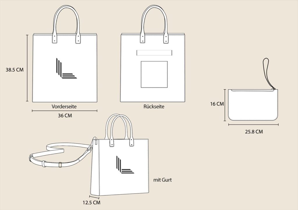 LLL Tote Bag - Messungen