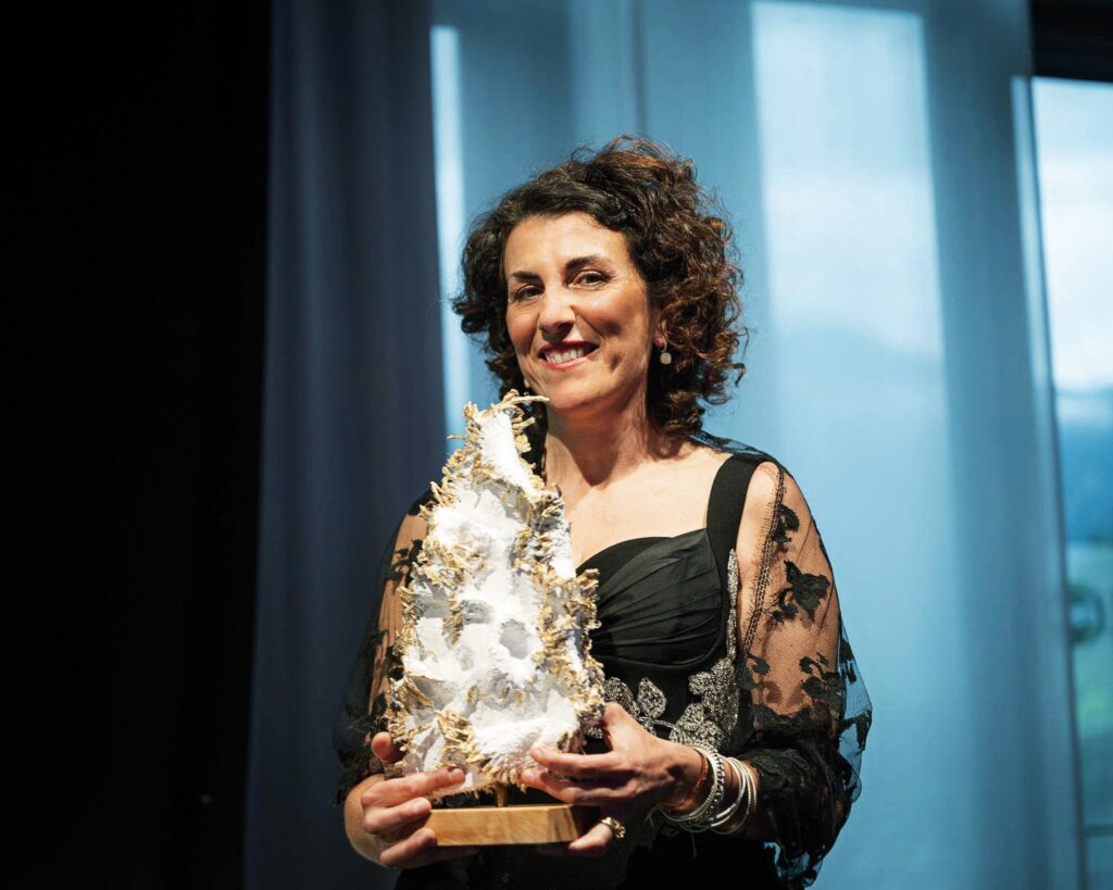 Dr Antonella Santuccione Chadha receives the Empowering Women Award 2024 during the League of Leading Ladies Conference 2024. Photo: Tomek Gola