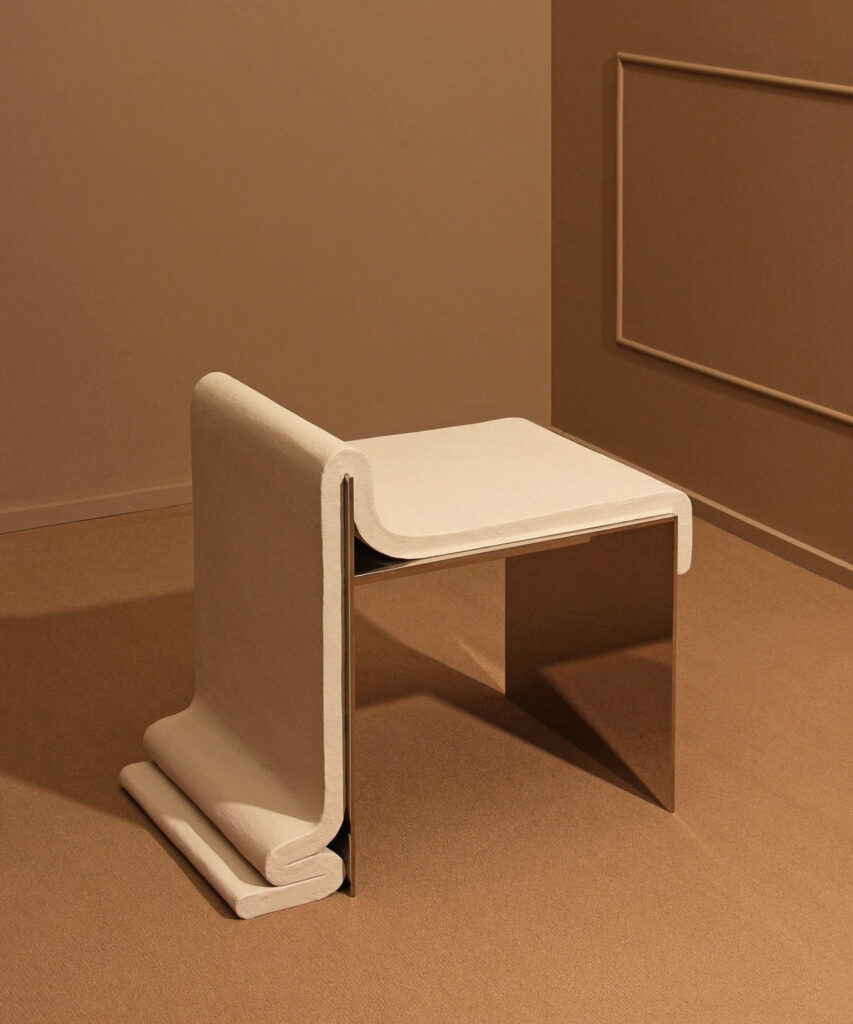 Design: Design-Studio Bower. Stuhl: Concrete Melt Chair