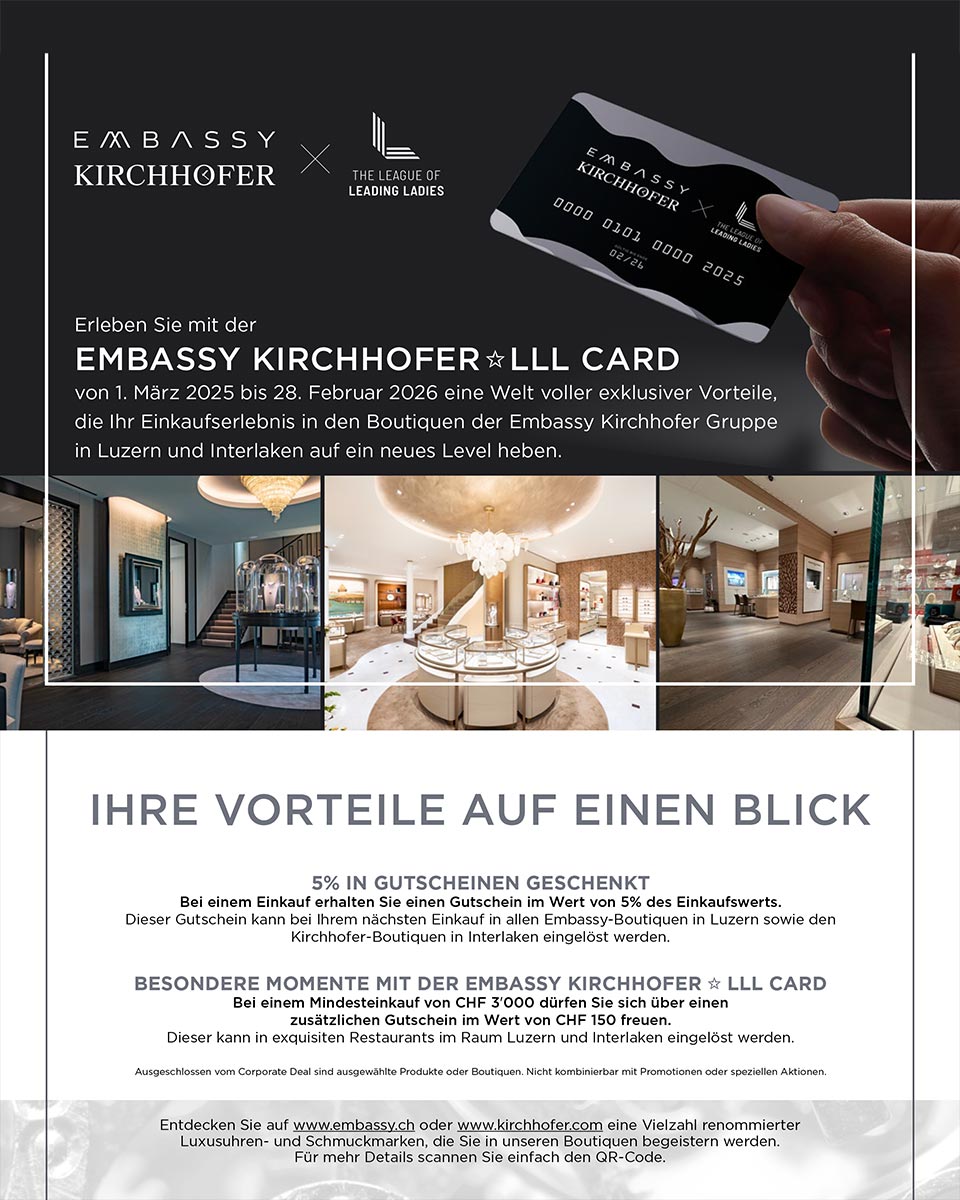Embassy Kirchhofer x LLL Card – Exklusive Vorteile erleben! Embassy Kirchhofer x LLL Card - Exklusive Vorteile erleben!