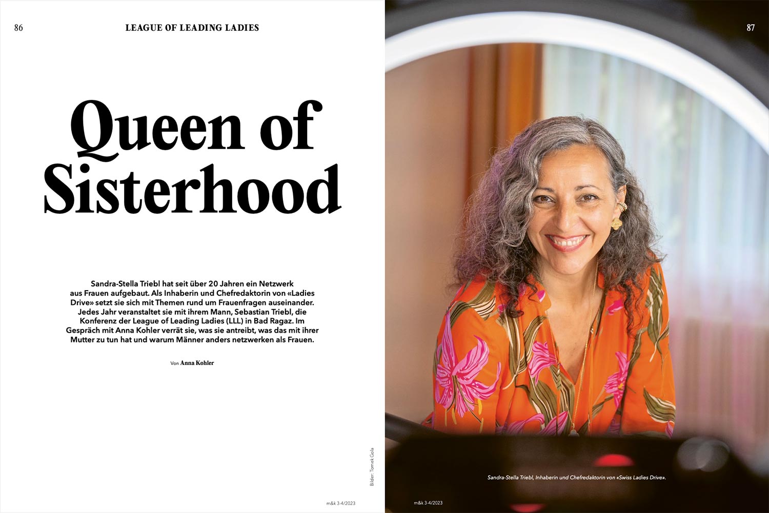 m&k 3-4/2023. Interview mit Sandra-Stella Triebl: Queen of Sisterhood