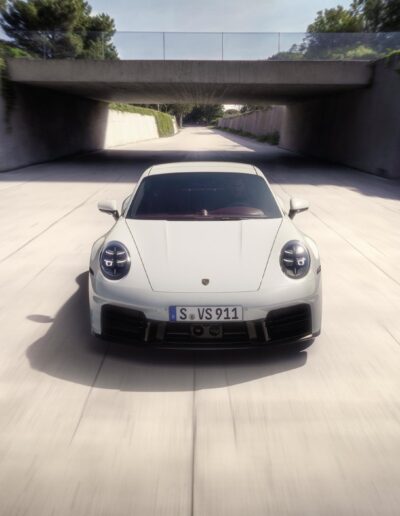 With a Porsche 911 and Alexis on the Road