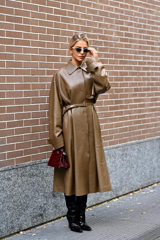 Ladies Drive Magazine. 10 of the Hottest Street Style Trends for 2025/2026. Leather — especially leather and lace, or satin. Photo: Yvonne Aeberhard Stutz