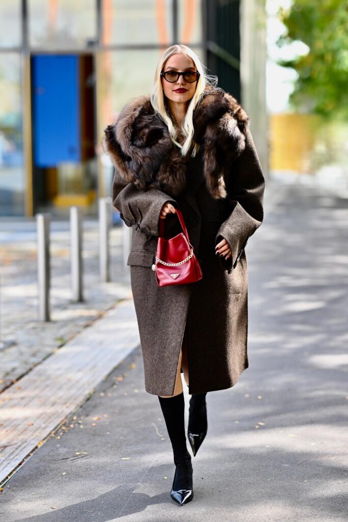 Ladies Drive Magazine. 10 of the Hottest Street Style Trends for 2025/2026. Faux-Fur Accents. Photo: Yvonne Aeberhard Stutz