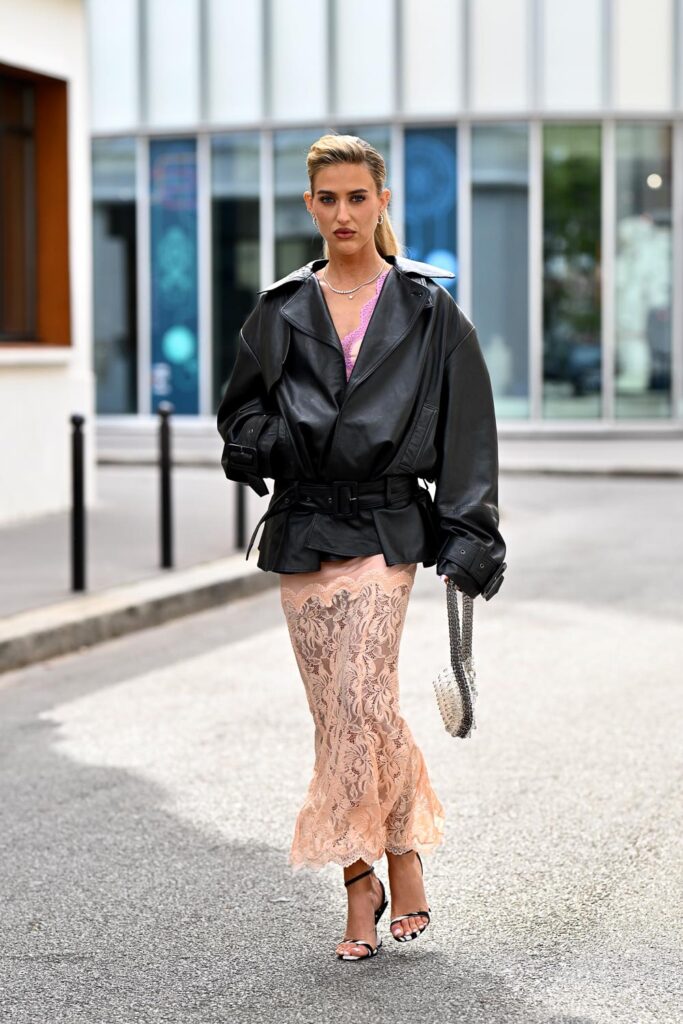 Ladies Drive Magazine. 10 of the Hottest Street Style Trends for 2025/2026. Leather — especially leather and lace, or satin. Photo: Yvonne Aeberhard Stutz