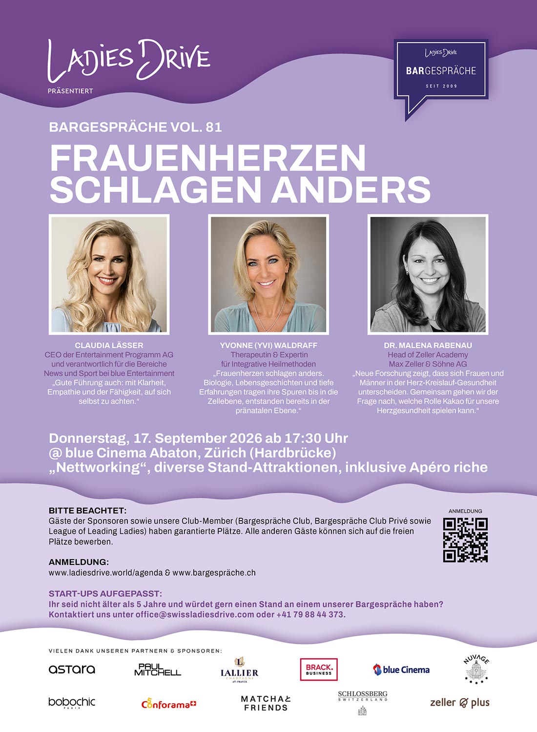 Ladies Drive Bargespräche – Vol. 81: Frauenherzen schlagen anders