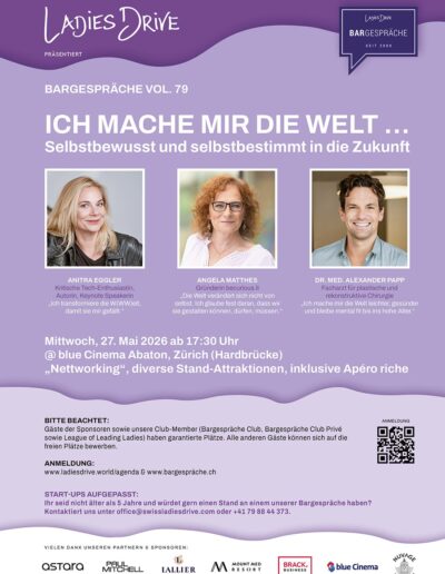 Ladies Drive Bargespräche – Vol. 79. Ich mache mir die Welt… Selbstbewusst und selbstbestimmt in die Zukunft