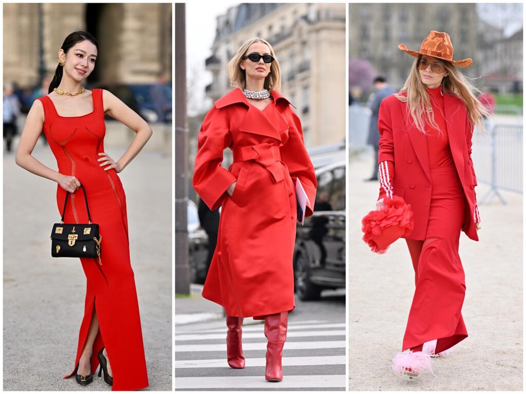 LadiesDrive.World. 10 Spring 2026 Street Style Trends to Adopt Now. Power dressing in red. Photographed by Yvonne Aeberhard Stutz