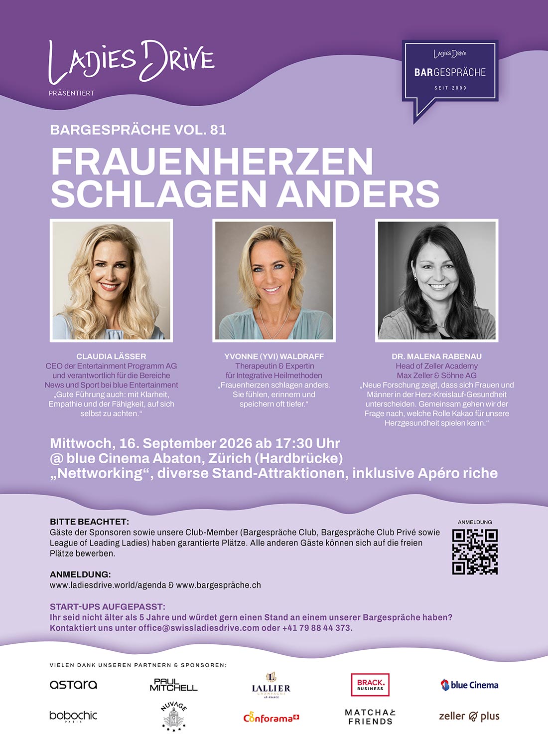 Ladies Drive Bargespräche – Vol. 81: Frauenherzen schlagen anders