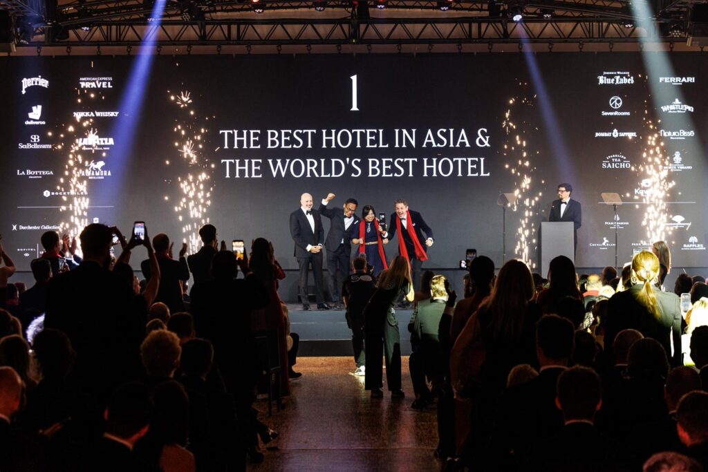 The World’s 50 Best Hotels 2026 awards ceremony in Paris.