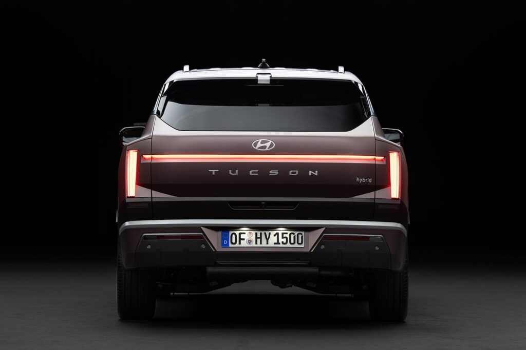 Rear design of the all-new Hyundai TUCSON